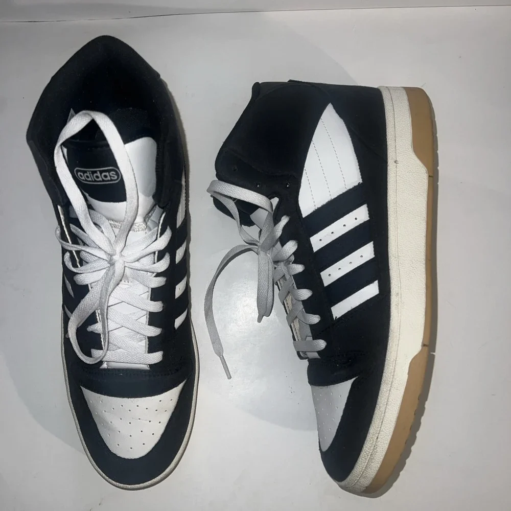 Adidas Break Start Sneaker Black White‎  Size 13 Basketball Mid Urban Streetwear